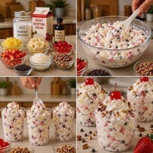 Creamy Low-Carb Ambrosia Fluff Cups – Food Recipes